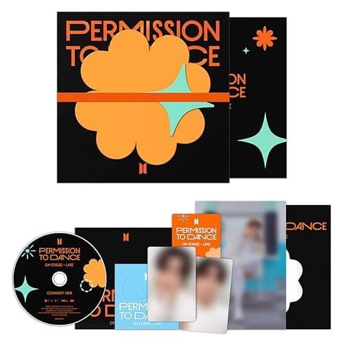 PERMISSION TO DANCE ON STAGE - LIVE CONNECT Ver. Outer Box & Memo + Photo Note Lyric Book + Postcard Set + 4 Extra Photocards - Image 1