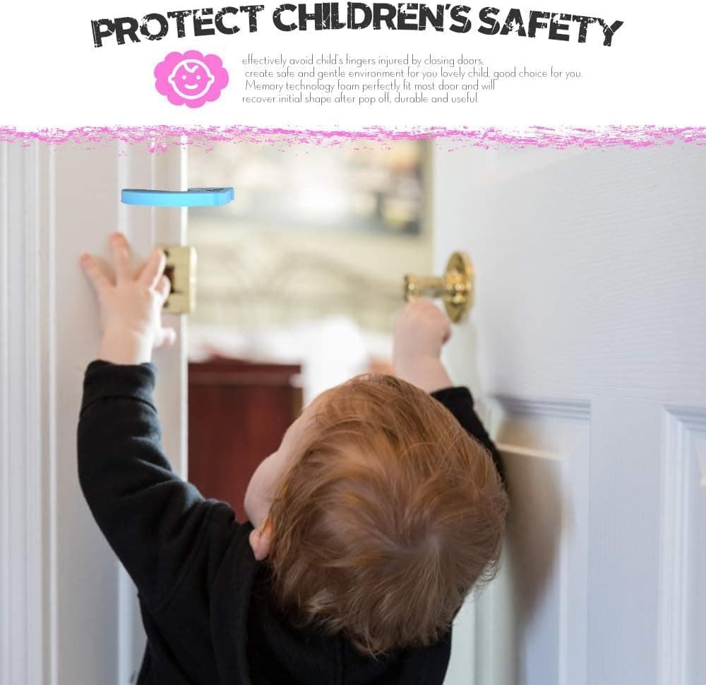 7Pcs Baby Safety Door Stop, Child Safety Door Guards, Animal Design Baby Finger Protector Prevent Finger Pinch Injuries, Slamming Door and Child Or Pet from Getting Locked in Room thumbnail 5
