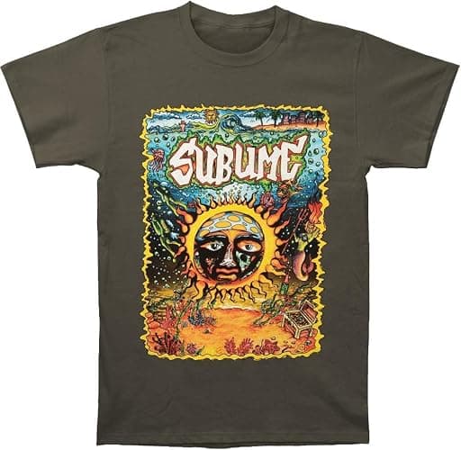 Sublime Men's Under The Sea Sun T-Shirt Charcoal | Officially Licensed Merchandise - Image 1