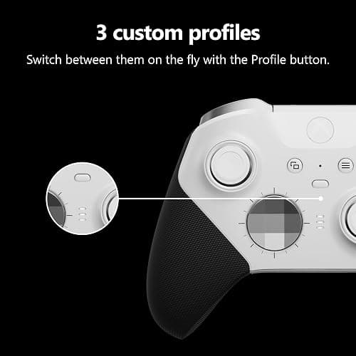 Xbox Wireless Gaming Controller | Elite Series 2 Core | Robot White | Consoles, PCs, TVs, mobile, and more | Adjustable Thumbsticks | Trigger Locks thumbnail 7
