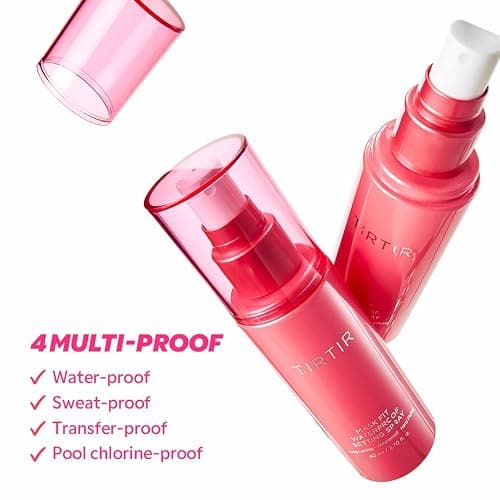 TIRTIR Waterproof Setting Spray – 24 Hour Long Lasting Fix, Sweatproof Water Resistant Makeup Finisher – Ethanol Free, Semi Matte Finish for Oily Skin – Korean Makeup Fixer thumbnail 3