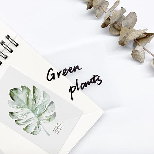 6Pack Transparent Sticky Notes, Clear, 3’’ x 3’’ Translucent, Waterproof See Through, 300 Sheets thumbnail 5
