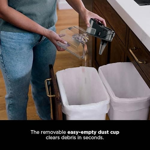 Shark Detect Ultralight Corded Stick Vacuum with Direction Detect and Self-Cleaning Brushroll, Powerful Hair Pickup, Ultra-Lightweight, Crevice & Upholstery Tool Included, Evergreen, HZ752 thumbnail 8