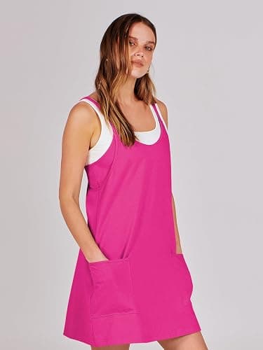 ANRABESS Women Athletic Dress Summer Tennis Workout Active Sports Mini Romper Dress Built in Shorts Travel Vacation Clothes thumbnail 8