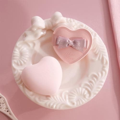 Flower Knows Strawberry Kiss Treasure Set 7 Pieces Makeup Gift Kit,Includes Make-up Palette,Solid Perfume,Lip Cream,Liquid Blush,Hand Mirror,Hair Clip,Powder Puff for Women Girls(Strawberry Treasure) thumbnail 7