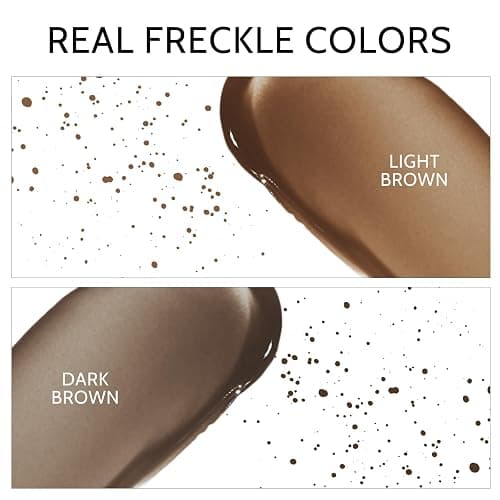 KYDA 2 Colors Liquid Freckle, Natural Freckle Makeup Pen, Longlasting Face Freckle Liquid Makeup, Soft Dot Sopt Pen Magic Freckle Color-Light Brown&Dark Brown thumbnail 6