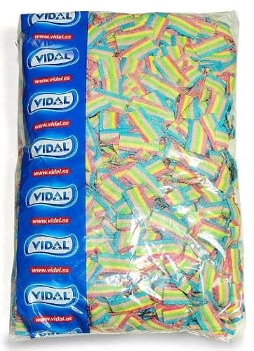 Vidal Sour Mini Rainbow Belt Bites 2.2 lb - Image 1