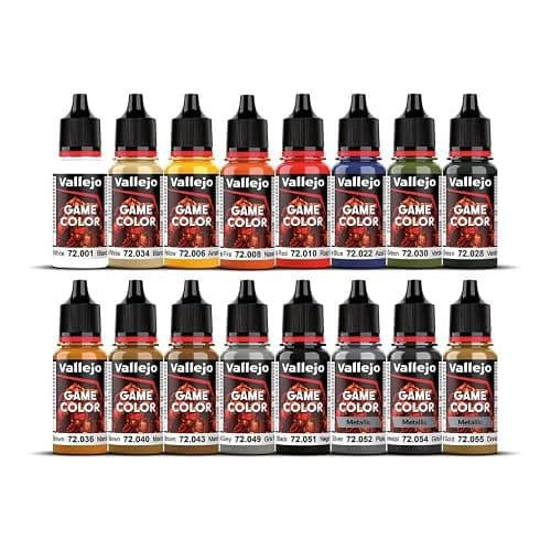 Vallejo - Game Color Introduction Set | Starter Set for Fantasy and Wargame Figures | 16 Bottles x 18 ml (0.60 fl.oz.) thumbnail 2