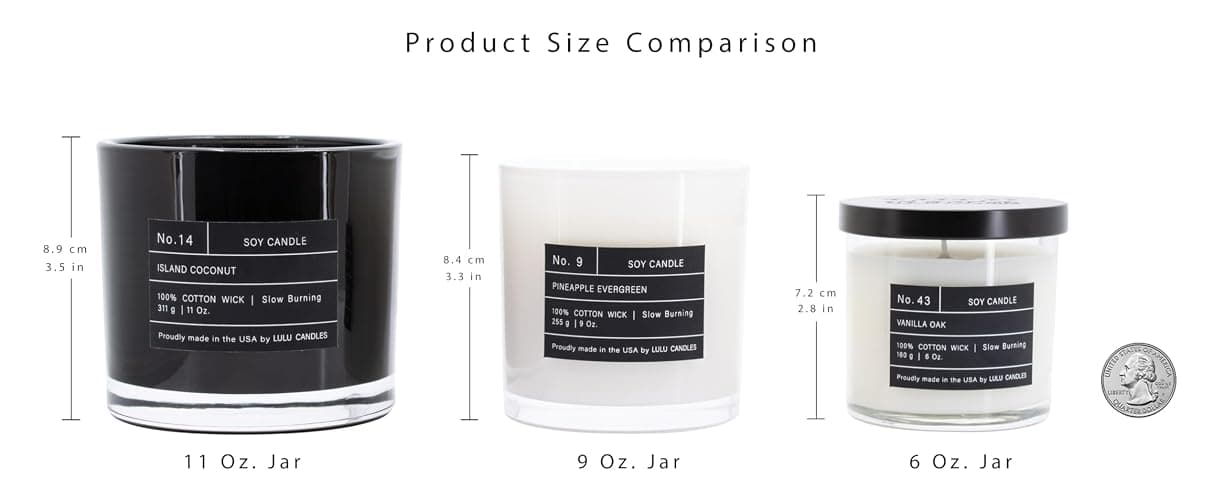 Lulu Candles | Capri Citrus | Luxury Scented Soy Jar Candle | Hand Poured in The USA | Highly Scented & Long Lasting (9 Oz.) thumbnail 8