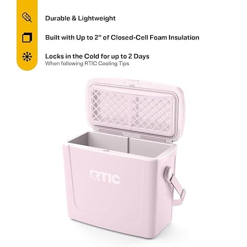 RTIC 16 Qt Road Trip Cooler, Hard Insulated Portable with Strap and Handle for Outdoor, Beach, Picnic, Camping, Sports, Travel thumbnail 2