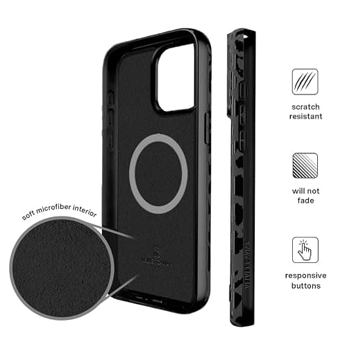 VELVET CAVIAR Black Leopard Cheetah Print Phone Case for iPhone 16 Pro - Compatible with MagSafe [10ft Drop Tested] thumbnail 6