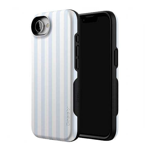 Casely iPhone 16e Case | Blue Stripes | Sunday Best | Compatible with MagSafe | Bold Protective Design thumbnail 2