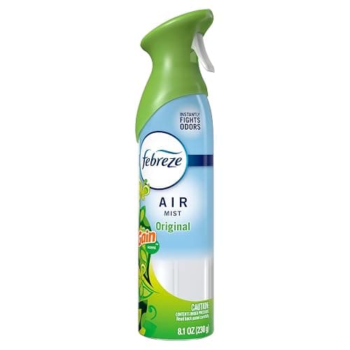 Febreze Air Mist, Air Freshener Spray, Odor Fighting Room Spray, Deodorizer for Home Bathroom Kitchen Office Apartment Dorm Room Classroom, Gain Original Scent, 8.1oz (Pack of 6) thumbnail 12