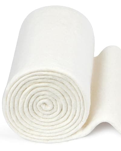 FIVEIZERO 100% Natural Cotton Quilt Batting–47Inchesx4Yards Large Lightweight Batting Fabric,Quilting Batting by The Yard for Sewing,Crafts,Potholders,Backing,Wadding,Twin & King Size Quilt Projects - Image 1