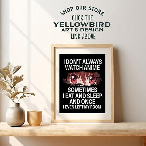 Japanese Anime Wall Decor for Teens - Anime Posters 8x10 - Wall Art Print - funny Sayings Wall Art - Sarcastic Gifts for Boys - Home Theater, Playroom, Movie Room Decor - Teen Girls Bedroom Decor thumbnail 4