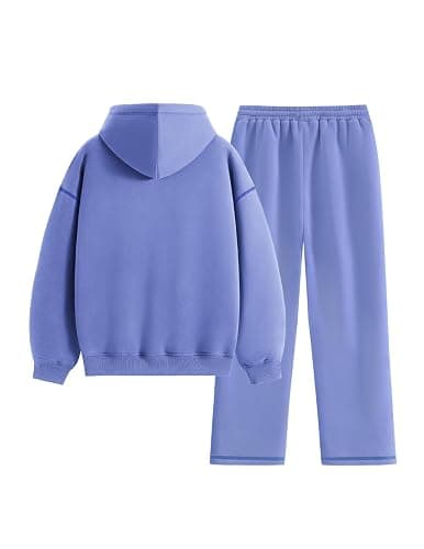 Aelfric Eden Womens Sweatsuits 2 Piece Set Oversized Fleece Hoodie and Sweatpants Track Suits Sweat Matching Lounge Pants thumbnail 2