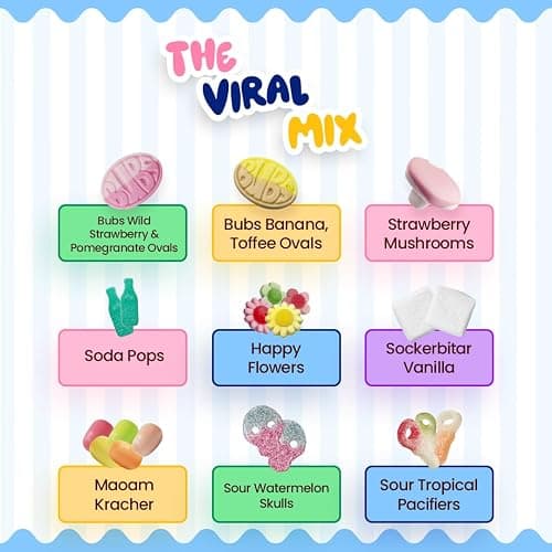 BUBS Swedish Candy Mix – Viral Sweet & Sour Gummies | Assorted Fruity Swedish Sweets | Made in Sweden | Scandinavian Pick & Mix Favorite thumbnail 3