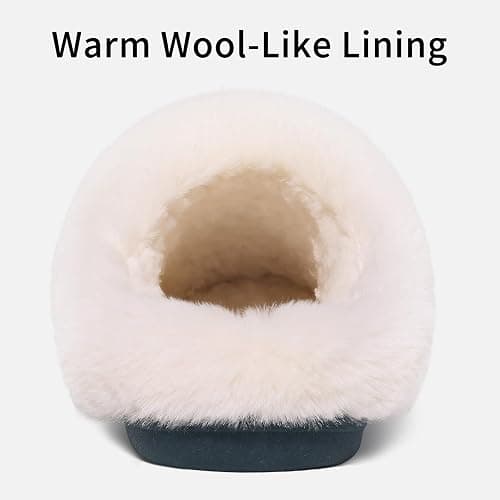 Evshine Women's Chenille Knit Fuzzy Slippers Memory Foam Warm House Shoes | Comfy Fleece Lined, Fluffy Faux Fur, Anti-slip, Machine washable, Indoor & Outdoor, Gifts thumbnail 5
