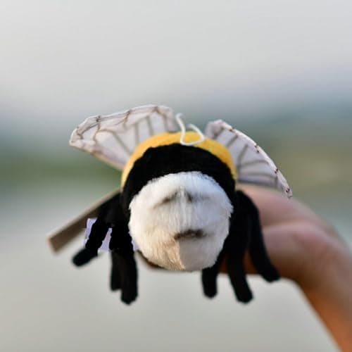 TAMMYFLYFLY Soft Insect Plush Toy, Stuffed Bee Animal Doll,Cute Honeybee Plush Doll,17cm (Bee) thumbnail 5