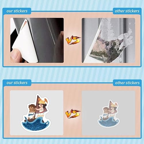 57PCS Epic The Musical Stickers Pack Vinyl Aesthetics Stickers for Scrapbooking, Diary, Laptop, Bumper, Skateboard, Water Bottle, Computer, Phone, Cartoon, Hard hat, Car Sticker and Decals thumbnail 6