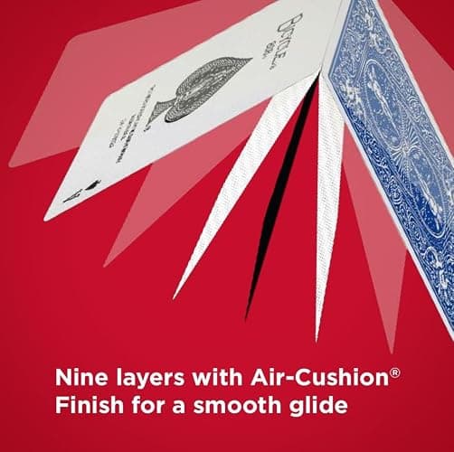Bicycle Rider Back Playing Cards, Standard Poker Size Deck of Cards, Red & Blue (2 Pack), Classic Cards, Blackjack, Family Game Night & Card Games, Fun for All Ages | Air Cushion Finish, Over 140 years of trusted quality, Perfect for poker and blackjack, 52 cards plus 2 Jokers thumbnail 9