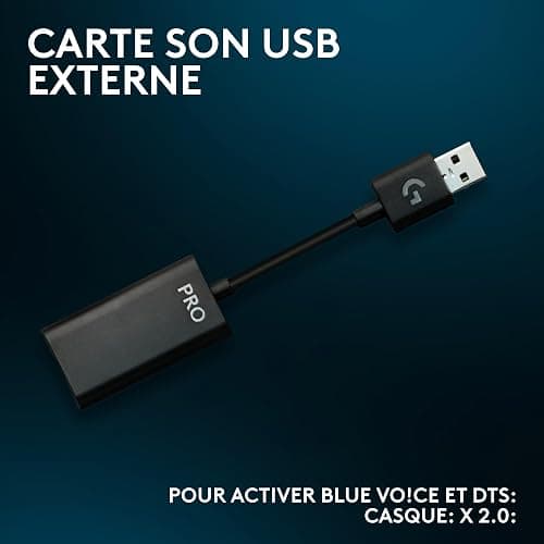 Logitech G Pro X SE, Casque de Gaming Filaire avec Microphone: Microphone détachable, Casque DTS: X 7.1, convertisseur N/A USB Inclus, pour PC, Xbox One, Xbox Series X|S, PS5, PS4 - Noir thumbnail 6