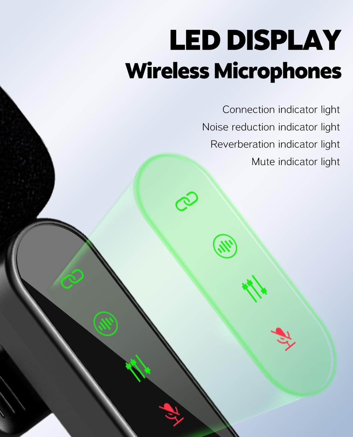 Wireless Mini Lavalier Lapel Microphone for iPhone iPad & Android Phone, 2 in 1 Lapel Mic for Video Recording- Dual Mics with Noise Reduction for Video YouTube Tiktok Podcast Vlogging(2 Pack) thumbnail 2
