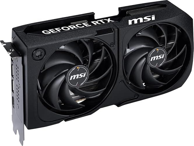 MSI GeForce RTX 5070 12G SHADOW 2X OC Graphics Card - RTX 5070 GPU, 12GB GDDR7 (28Gbps/192-bit), PCIe 5.0 - Dual-Fan Thermal Design - HDMI 2.1b, DisplayPort 2.1b thumbnail 8