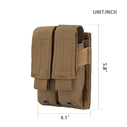 EXCELLENT ELITE SPANKER Molle Single/Double Pistol Mag Pouch Tactical Magazine Pouch Tool Organizer Holder thumbnail 2