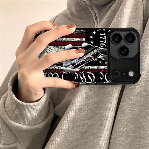 DJSOK Case for iPhone 17 Pro Max,Compatible with MagSafe,Anti-Scratch Shockproof Case,Classic American Flag 1776 We The People thumbnail 7