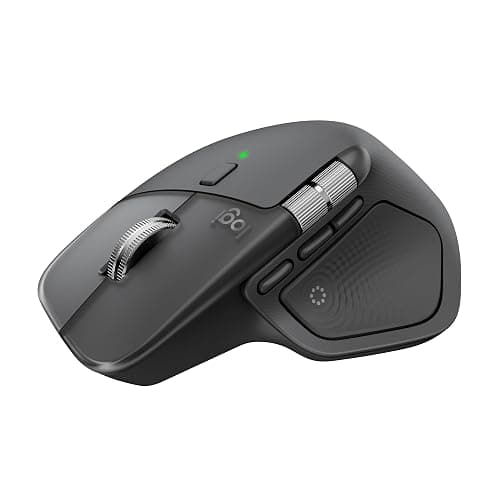 Logitech MX Master 4, Ergonomic Wireless Mouse with Advanced Performance Haptic Feedback, Ultra-Fast Scrolling, USB-C Charging, Bluetooth, Windows, MacOS - Graphite - Image 1