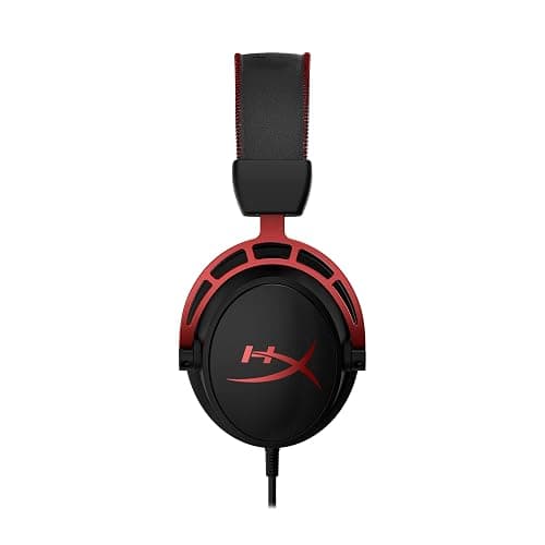 HyperX Cloud Alpha - Gaming Headset, Dual Chamber Drivers, Legendary Comfort, Aluminum Frame, Detachable Microphone, Works on PC, PS4, PS5, Xbox One, Xbox Series X|S, Nintendo Switch and Mobile – Red | Dual Chamber Drivers, Legendary Comfort, Aluminum Frame, Detachable Microphone, Works on PC, PS4 thumbnail 6