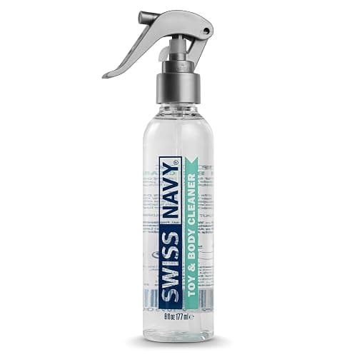 Swiss Navy Premium Toy & Body Spray Cleaner - 6 oz - Body-Safe, Gentle, Dermatologically Tested Cleanser for Toys & Intimate Areas - Safe for Silicone, Rubber & Latex Toys - Lavender Scent - Image 1
