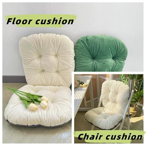Yuthsona Non-Slip Rocking Chair Cushion Seat Cushion Plush with Ties Soft Seat Pad with High Back Desk Chair Pad for Office Car Home Dining Room Kitchen thumbnail 6