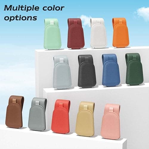 ❤️ ❤️ Sotfamily Sunglass Holder for Car Visor, Suede Cloth Magnetic Sunglass Organizer for Car Accessories, 2 Packs, Pink thumbnail 6