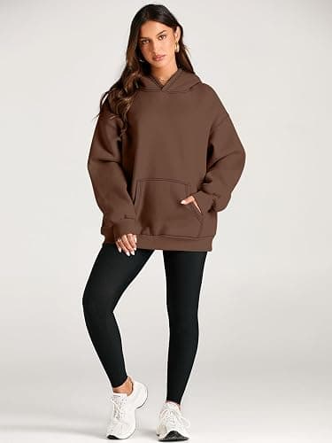 EFAN Womens Hoodies Oversized Sweatshirts Pullover Fleece Sweaters Long Sleeve Winter Fall Outfits Fashion Y2k Clothes - Medium - Brown thumbnail 6