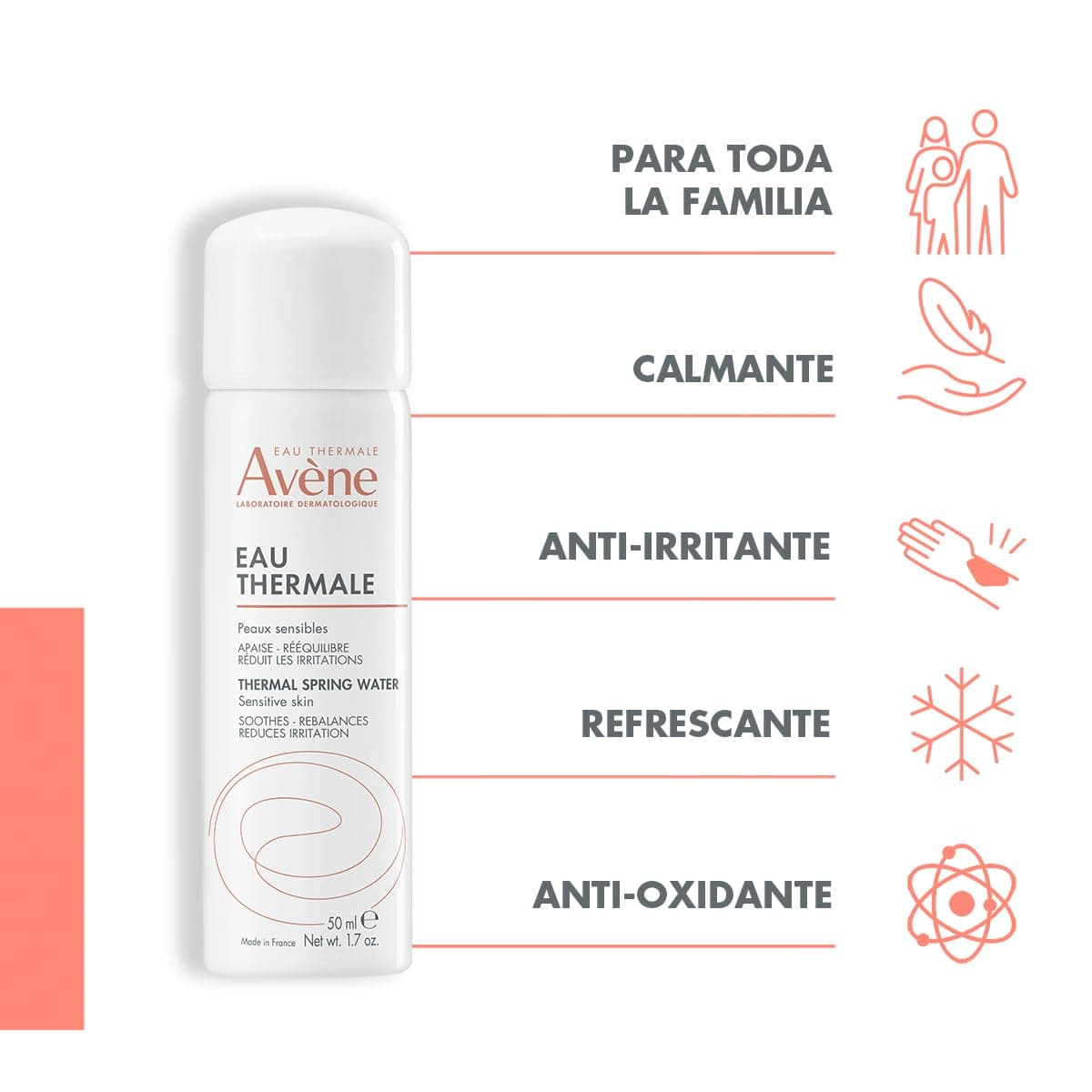 Avène Agua Termal Facial y Corporal en Spray, 50ml thumbnail 2