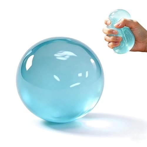 Coconut Oil Stress Ball, Slow Rising Coconut Oil Squishy for Stress Relief, Non-Sticky Sensory Fidget Toy for Adults & Kids, Portable Squeeze Stress Ball for Anxiety, Office Desk or Travel(Blue) - Image 1
