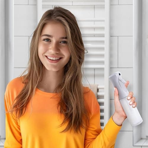 VIGOR PATH Continuous Spray Bottle for Hair – Fine Mist Mister for Hairstyling, Cleaning, Plants, Pets, Barbers, Salons, and Essential Oil Applications (200ml/6.7 oz) Clear thumbnail 2
