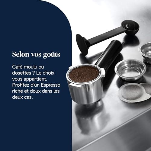 De’Longhi Dedica Style - Perfetto Machine à Expresso Compacte, Mousseur de Lait Manuel pour Expresso et Cappuccino, Compatible Dosettes ESE, Panneau de Commande à Boutons, Largeur 15cm, Noir(EC685.BK) thumbnail 9