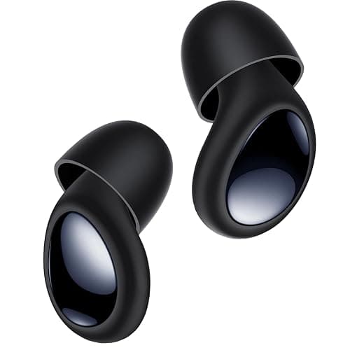 Ear Plugs for Sleeping 45dB Noise Cancelling Ear Plugs for Noise Reduction & Snoring, Concerts, Earplugs for Sleep, Sider Sleepers Airplane, Silicone Earplugs Reusable Concert Ear Plug+8Tip Dark Black - Image 1