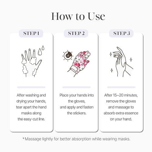 koelf PETITFEE Rose Petal Satin Hand Mask (5pairs) - Intensive Nourishing, Moisturizing Gloves, Rose Scented Hand Repair Masks with Peptide, Collagen, Shea Butter for Silky Smooth Hand, Hand Treatment thumbnail 7