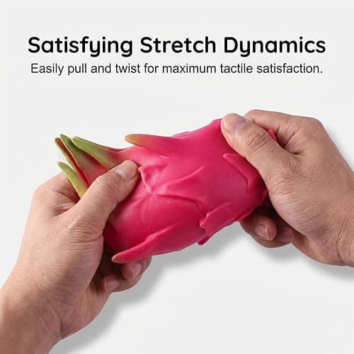 Dragon Fruit Squishy, 2026 New Realistic Fruit Stress Balls Stress Relief Fidget, Giant Dragonfruit Squishy Jumbo, Slow Rebound for Adults (1pc) thumbnail 4