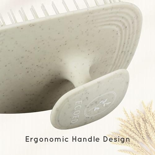 ecoed Scalp Massager Shampoo Brush,Scalp Scrubber for Dandruff Removal, Scalp Care Hair Brush Wet & Dry detangler for Men and Women. (Grey, 1pc- Soft for Short & Medium Hair) thumbnail 4