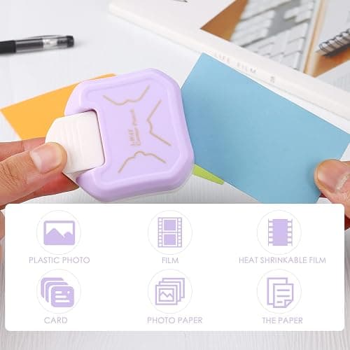 LOONENG 3 Way Beauty Shape Corner Punch, 3 in 1 Corner Paper Punch for Paper Crafts, Laminate, Cardstock, Business Card, DIY Projects, Photo, Card Making and Scrapbooking thumbnail 6