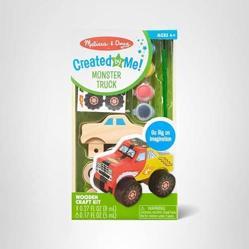 Melissa & Doug Created by Me! Monster Truck Wooden Craft Kit thumbnail 10