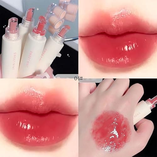 Baorder Hydrating Jelly Lip Gloss Set for Women,Brighten Lipstick,4Pcs | Long Lasting Waterproof Non-Stick Cup Lip Glaze,Moisturizing Tinted Lip Balm,Mirror Liquid Lipsticks Plumping thumbnail 5