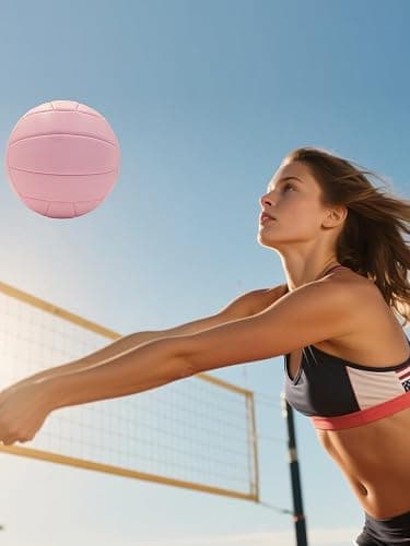 VerdeFlow Volleyball Ball Official Size 5 Volleyballs for Indoor Outdoor Beach Pool Game Play for Team Beginners Professional TPU Leather Training Practice Volley Balls thumbnail 7