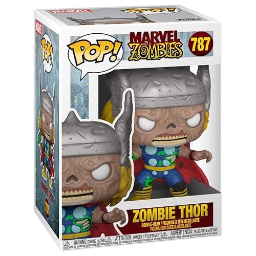 Funko POP Marvel Zombies #787 - Thor Zombie - Glow in The Dark Special Edition Figure 55646 - Marvel Figure thumbnail 3