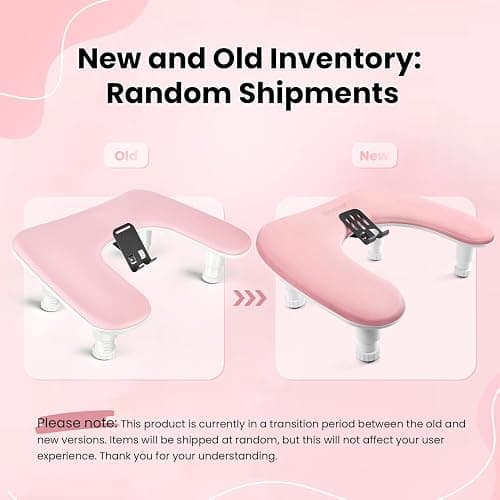 JODSONE Pink U-Shaped Manicure Arm Rest for Nails Tech with Rotating 360°Built-In Phone Holder and Adjustable Nail Arm Rest Detachable Manicure Hand Rest for Salon Design thumbnail 8